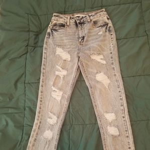 Cute Tinseltown High-Rise Skinny Acid Washed Jeans